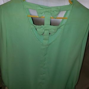 Mint Green Blouse